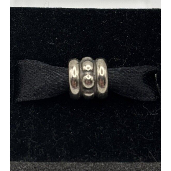 Authentic Pandora Sterling Silver Dash and Dots Charm 790162 ALE 925 - Picture 1 of 8